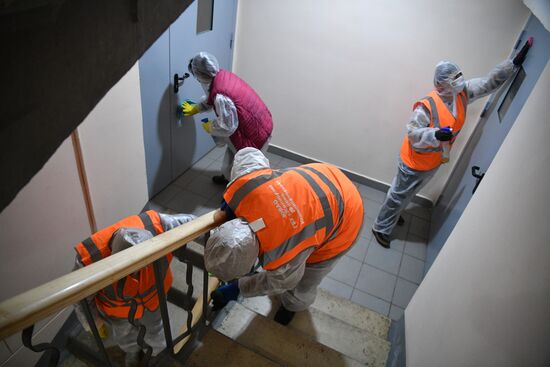 Дезинфекция диспетчерской Южнопортового района