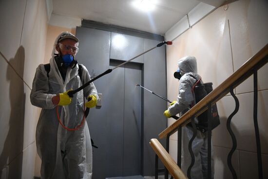 Дезинфекция диспетчерской Южнопортового района