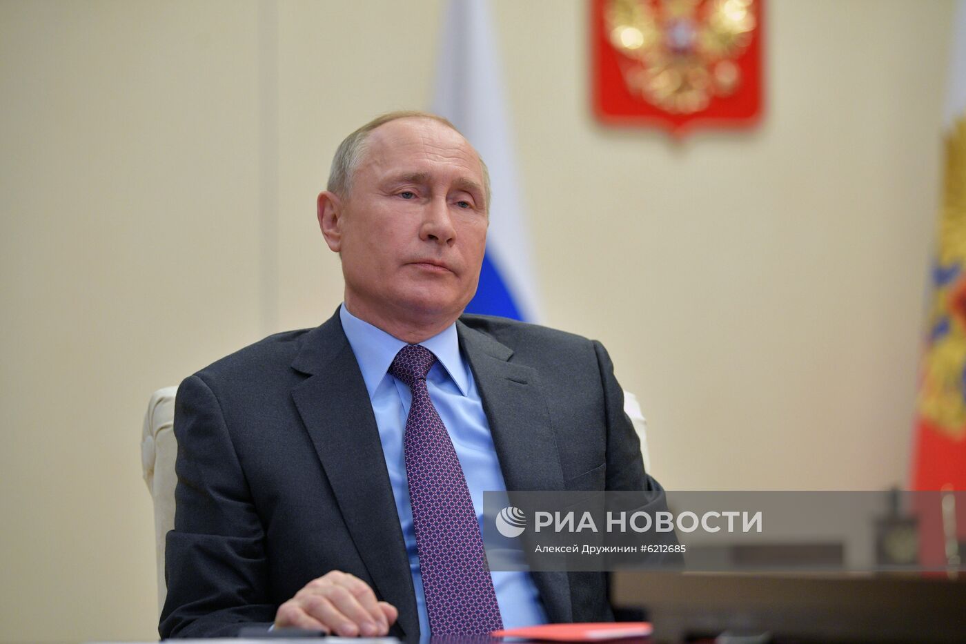 Президент РФ В. Путин провел заседание Совбеза РФ