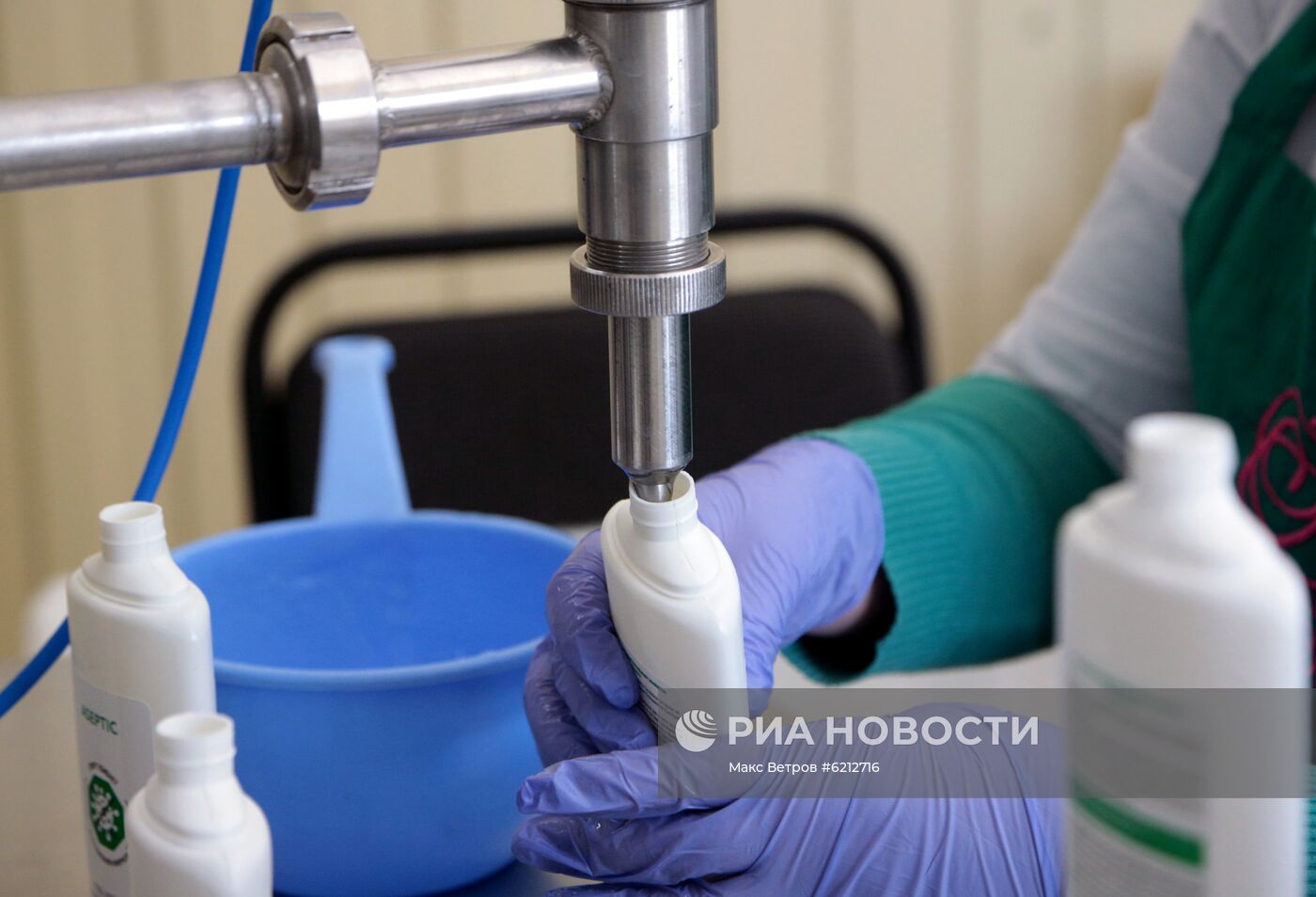 Запуск производства антисептических средств в Крыму