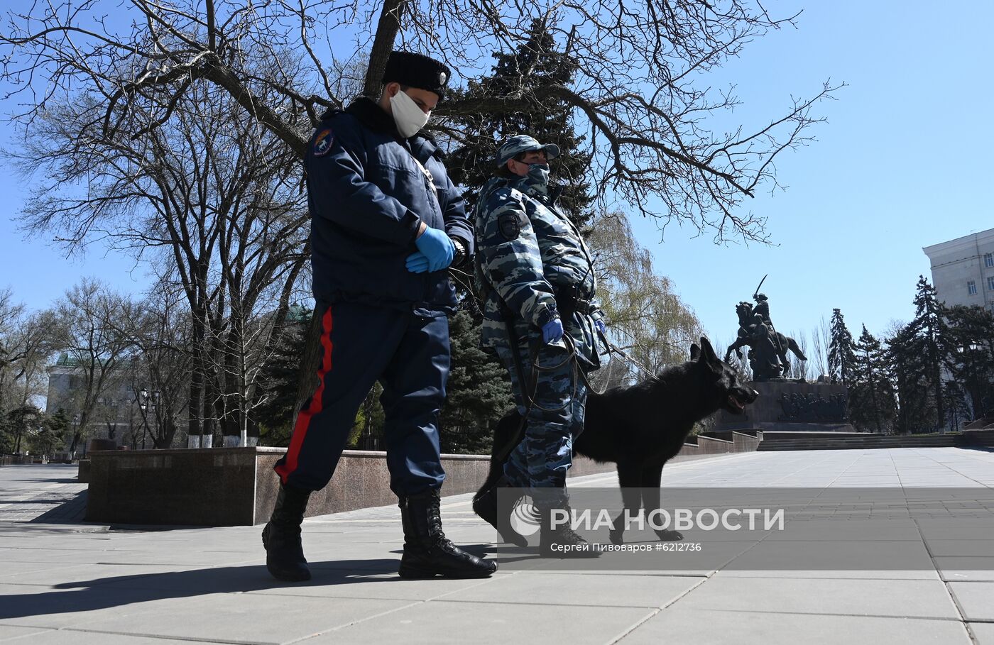 В Ростове-на-Дону правоохранительные органы следят за соблюдением режима самоизоляции