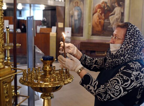 Патриаршее служение в Елоховском соборе 