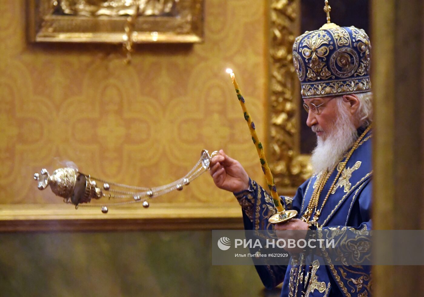 Патриаршее служение в Елоховском соборе 