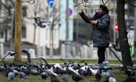 Москва во время режима самоизоляции жителей