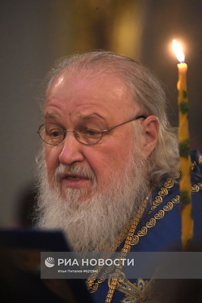 Патриаршее служение в Елоховском соборе