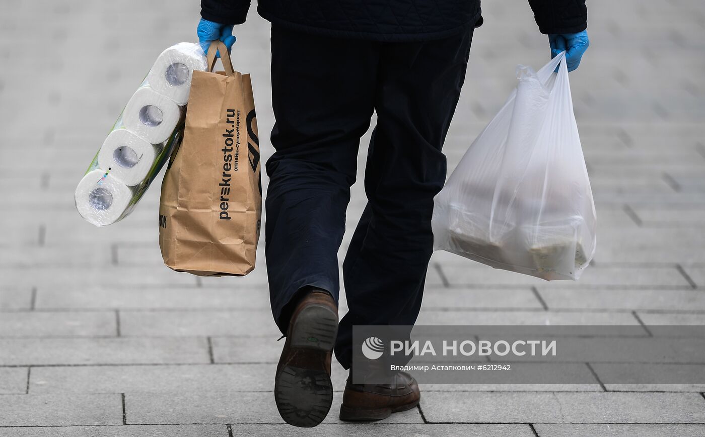 Москва во время режима самоизоляции жителей