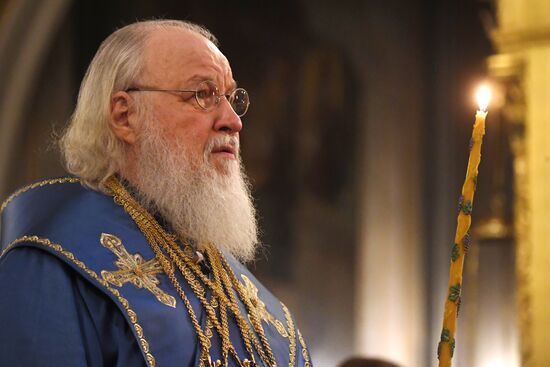 Патриаршее служение в Елоховском соборе 