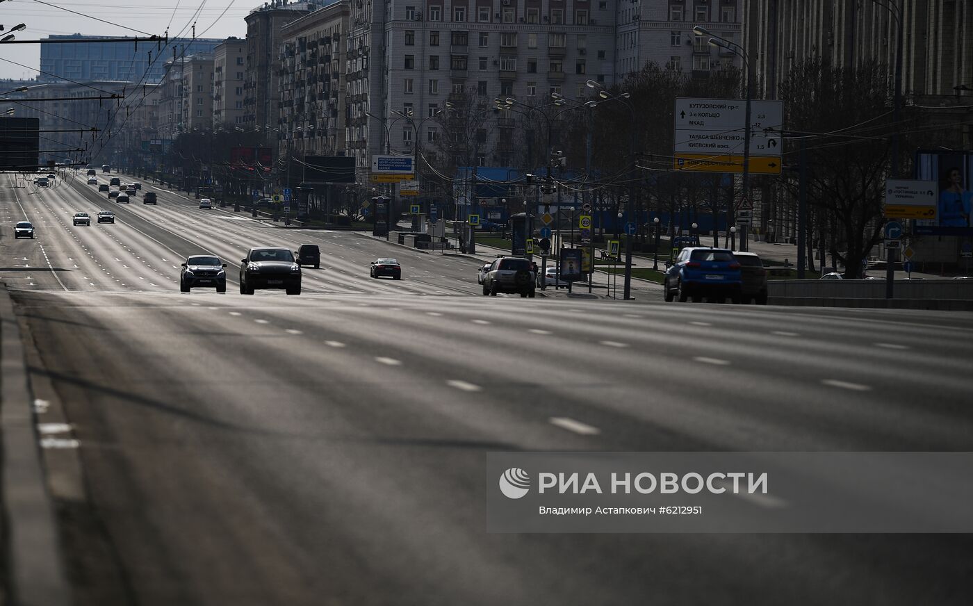 Москва во время режима самоизоляции жителей | РИА Новости Медиабанк