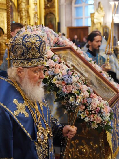 Патриаршее служение в Елоховском соборе 