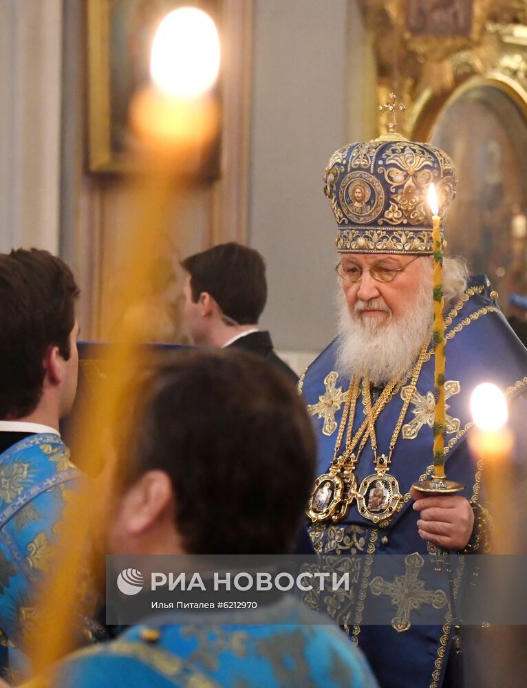 Патриаршее служение в Елоховском соборе