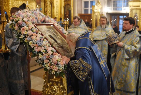 Патриаршее служение в Елоховском соборе 