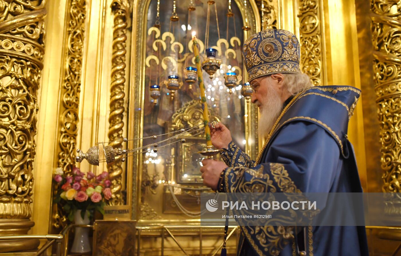 Патриаршее служение в Елоховском соборе