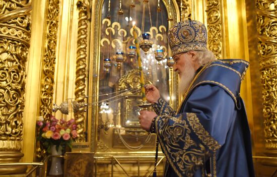 Патриаршее служение в Елоховском соборе 