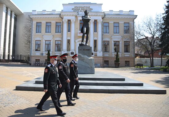 Казачьи патрули в Краснодаре