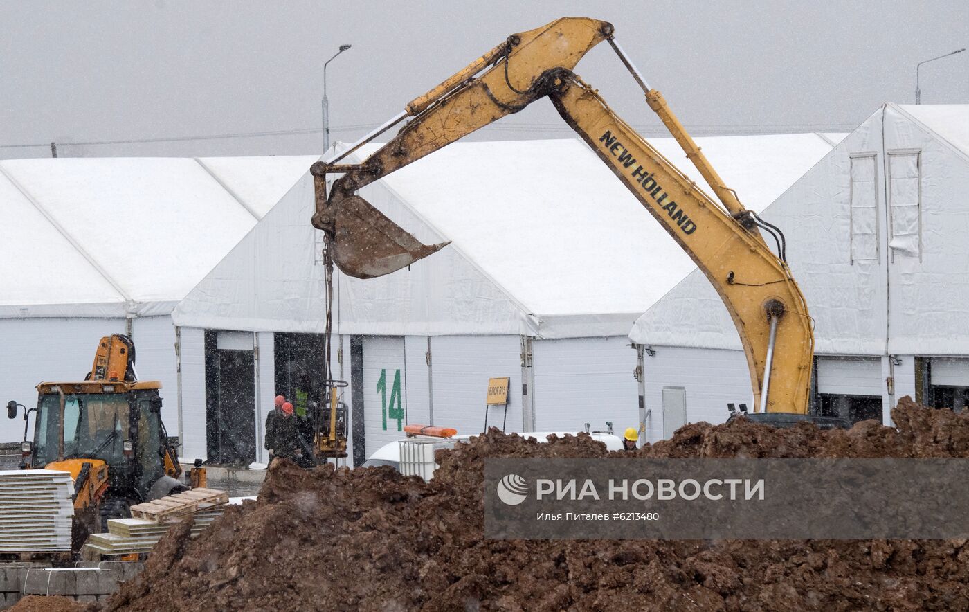 Продолжается строительство инфекционной больницы в Новой Москве