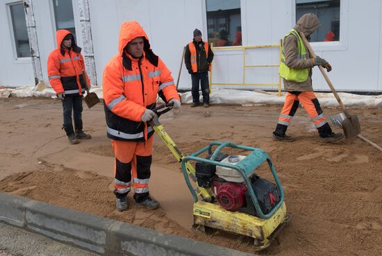 Продолжается строительство инфекционной больницы в Новой Москве