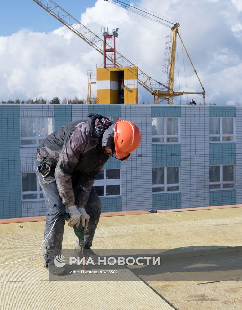 Продолжается строительство инфекционной больницы в Новой Москве