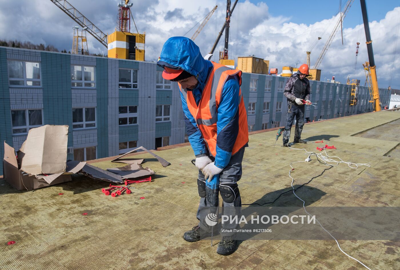 Продолжается строительство инфекционной больницы в Новой Москве