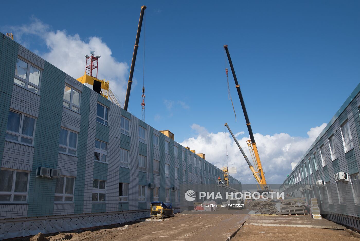 Продолжается строительство инфекционной больницы в Новой Москве
