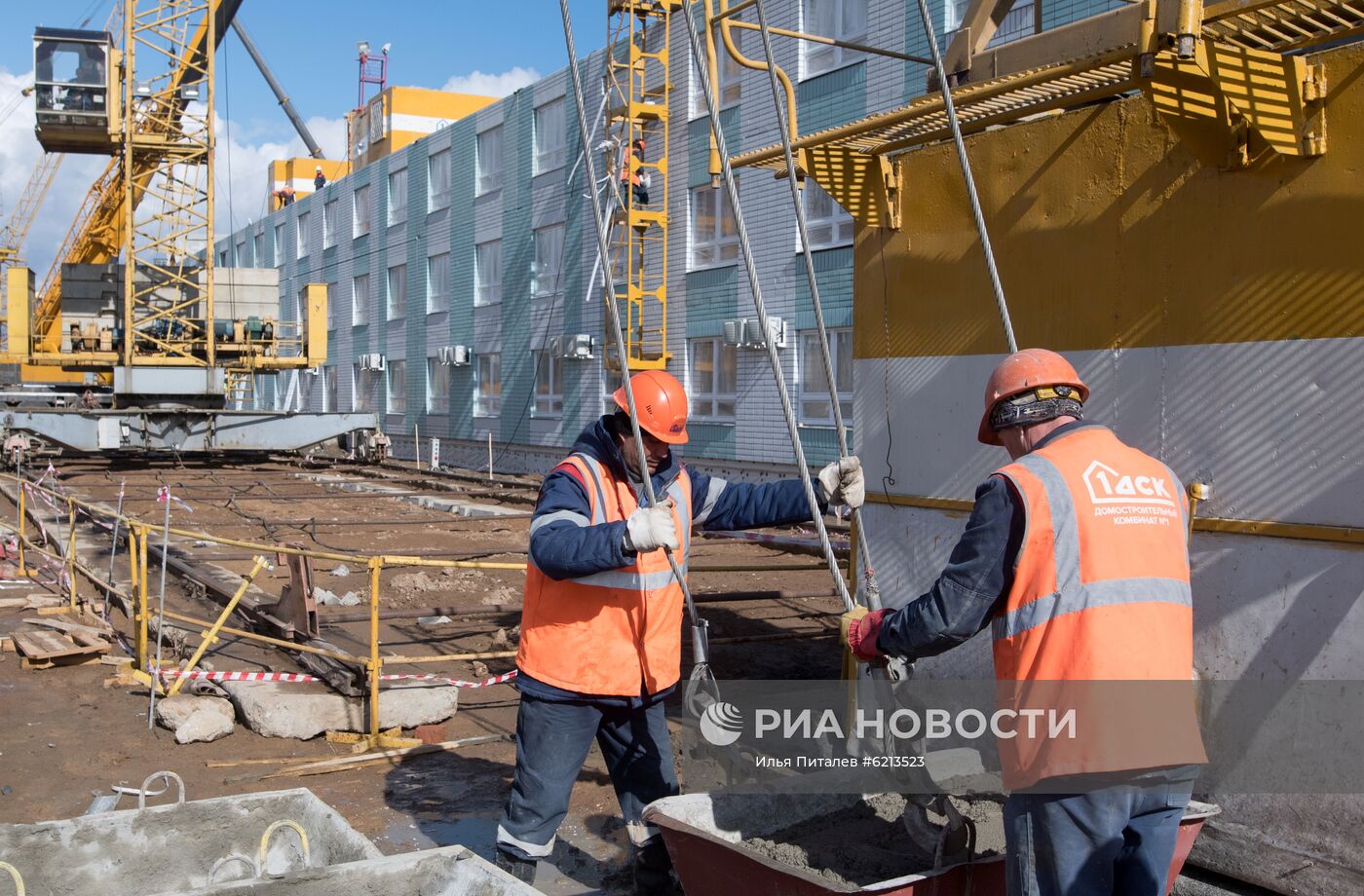 Продолжается строительство инфекционной больницы в Новой Москве