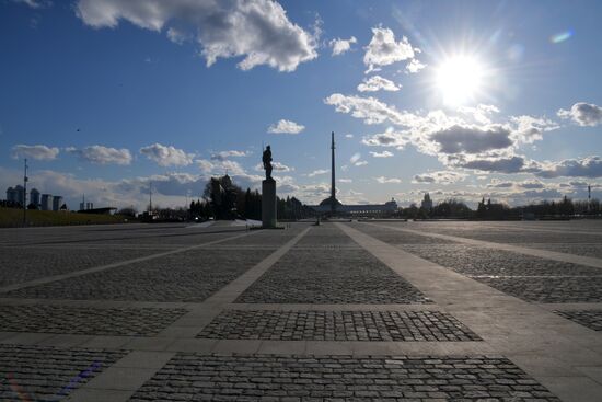 Москва во время режима самоизоляции жителей