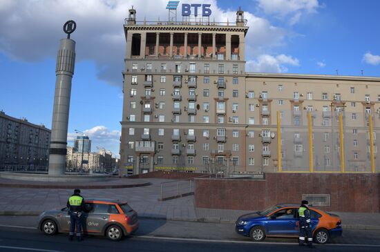 Москва во время режима самоизоляции жителей