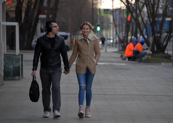 Москва во время режима самоизоляции жителей