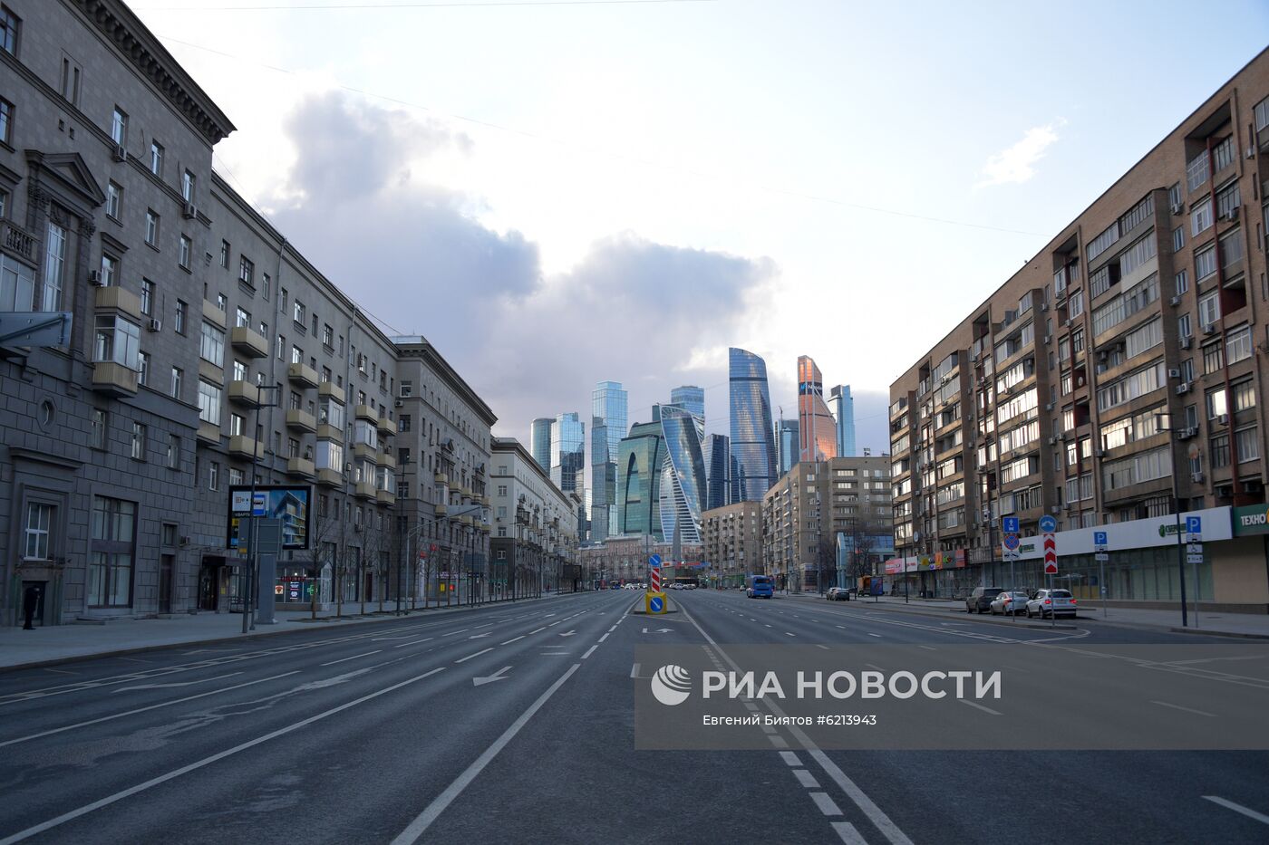 Москва во время режима самоизоляции жителей