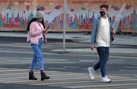 Москва во время режима самоизоляции жителей