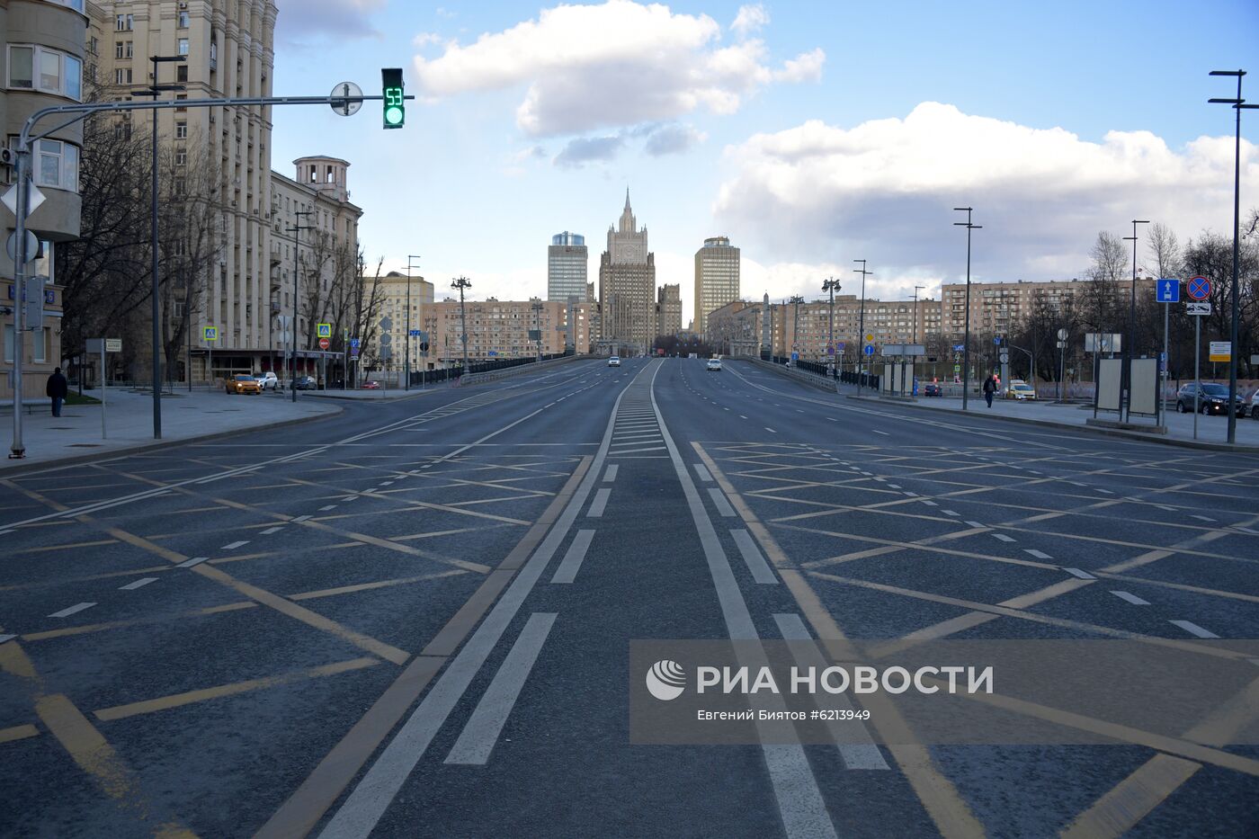 Москва во время режима самоизоляции жителей