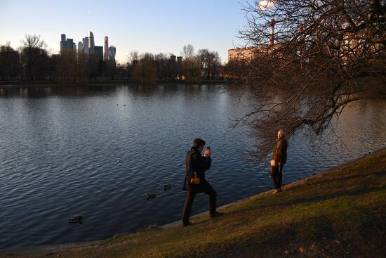 Москва во время режима самоизоляции жителей