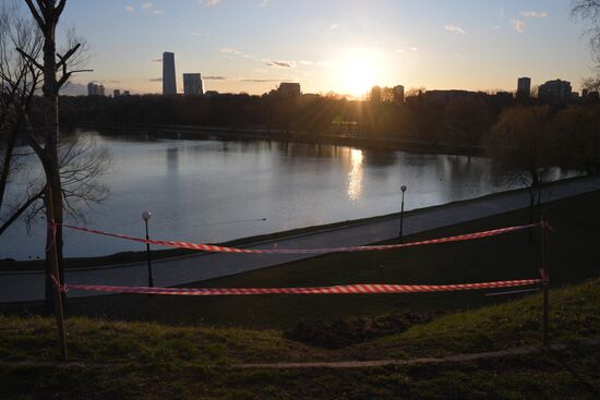 Москва во время режима самоизоляции жителей