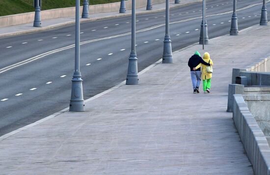 Москва во время режима самоизоляции жителей