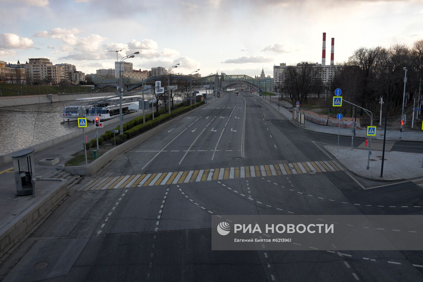 Москва во время режима самоизоляции жителей