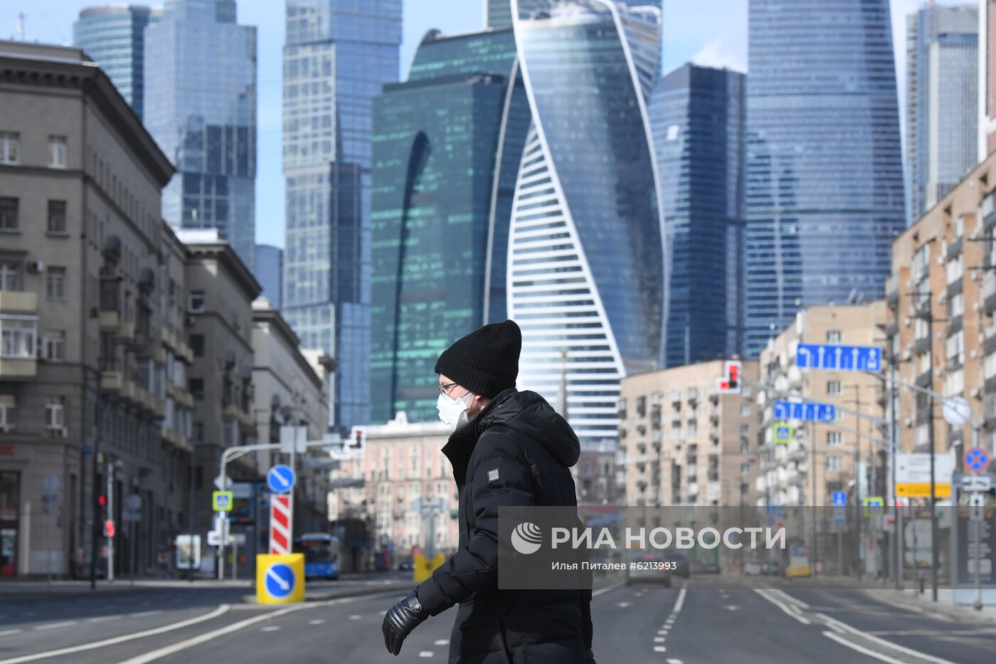 Москва во время режима самоизоляции жителей