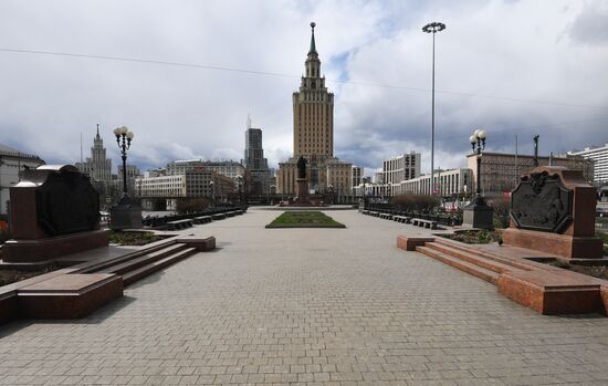 Москва во время режима самоизоляции жителей