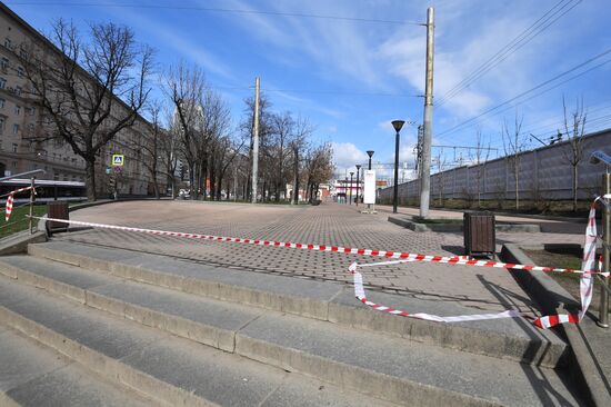 Москва во время режима самоизоляции жителей