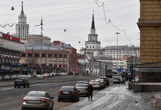 Москва во время режима самоизоляции жителей