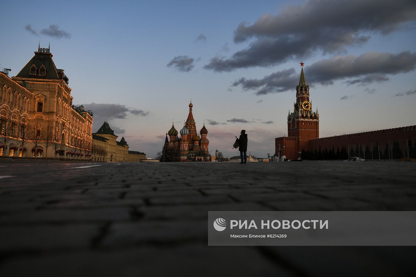 Москва во время режима самоизоляции жителей