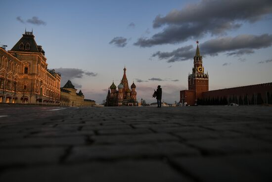Москва во время режима самоизоляции жителей