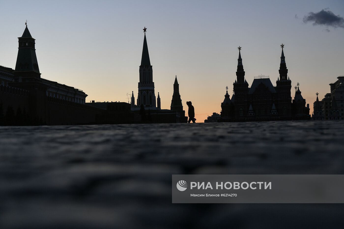 Москва во время режима самоизоляции жителей