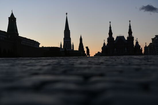 Москва во время режима самоизоляции жителей