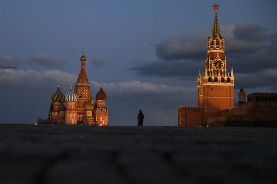 Москва во время режима самоизоляции жителей