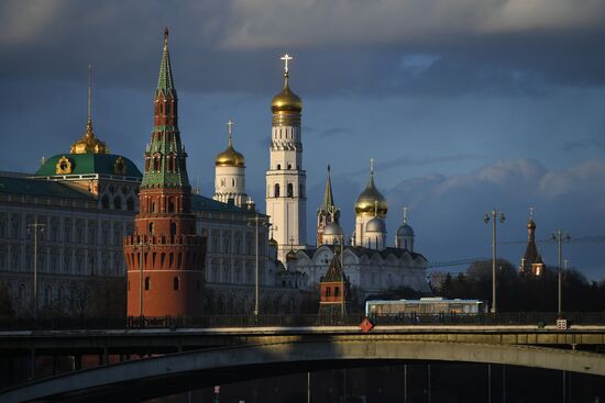 Москва во время режима самоизоляции жителей