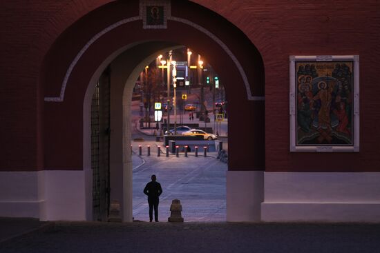 Москва во время режима самоизоляции жителей