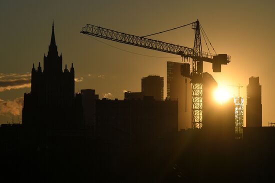 Москва во время режима самоизоляции жителей