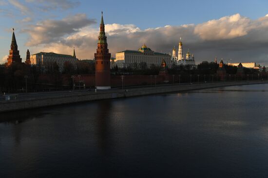 Москва во время режима самоизоляции жителей