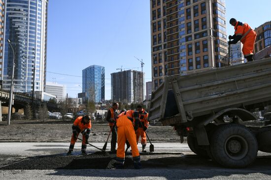 Ремонт дорог в Новосибирске 