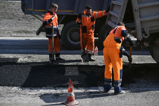 Ремонт дорог в Новосибирске 