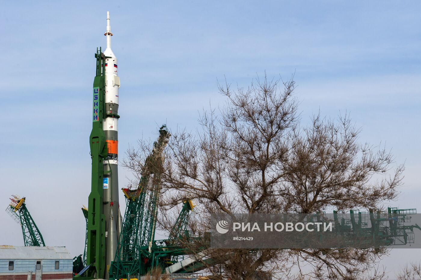 Вывоз РН "Союз-2.1а" на стартовый комплекс площадки № 31